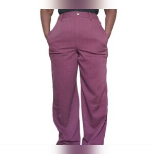 Michael Kors Women's High Rise Merlot Trousers Size Large NWT